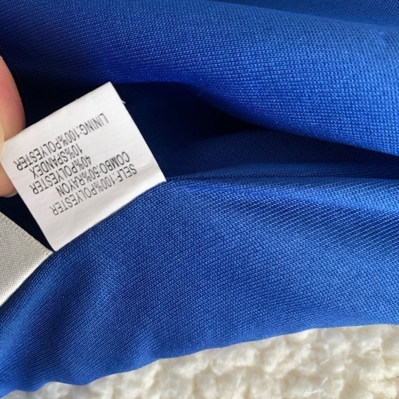 Kay Unger Dress Cobalt Blue Peplum Design Dress size 10 - Picture 11 of 16